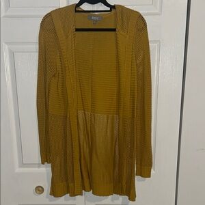 Women's Mustard Yellow Hooded Sweater